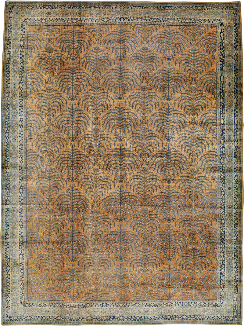 Vintage Indian Lahore Carpet, No.17253 - Gsblank