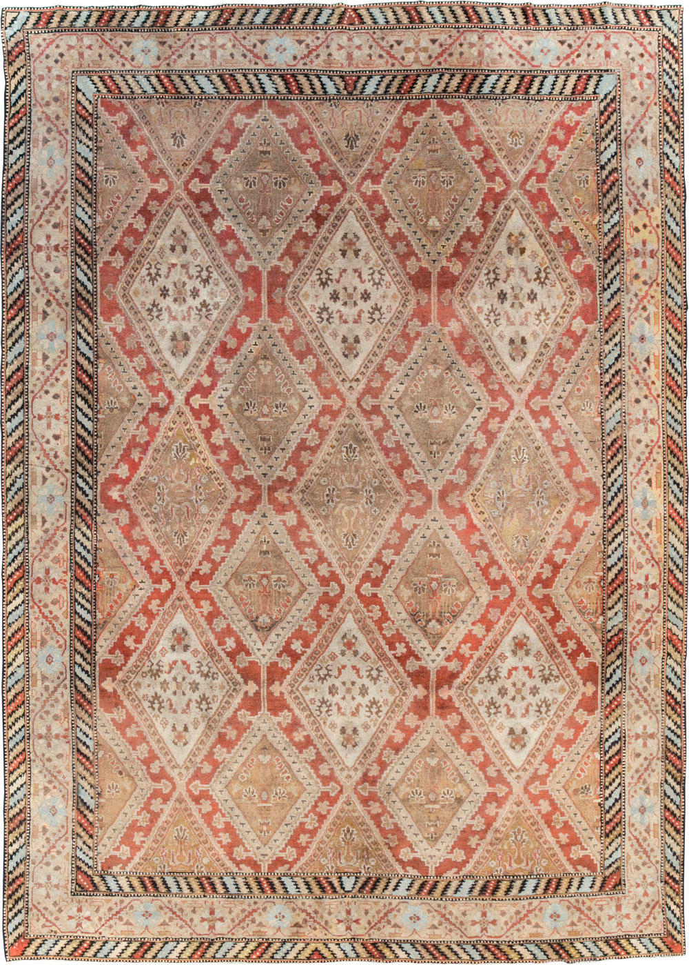 Vintage Indian Lahore Room Size Carpet, No.17256 - Gsblank