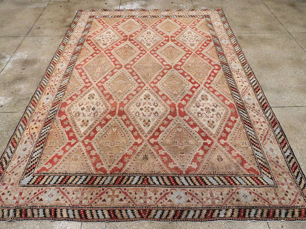 Vintage Indian Lahore Room Size Carpet, No.17256 - Gsblank