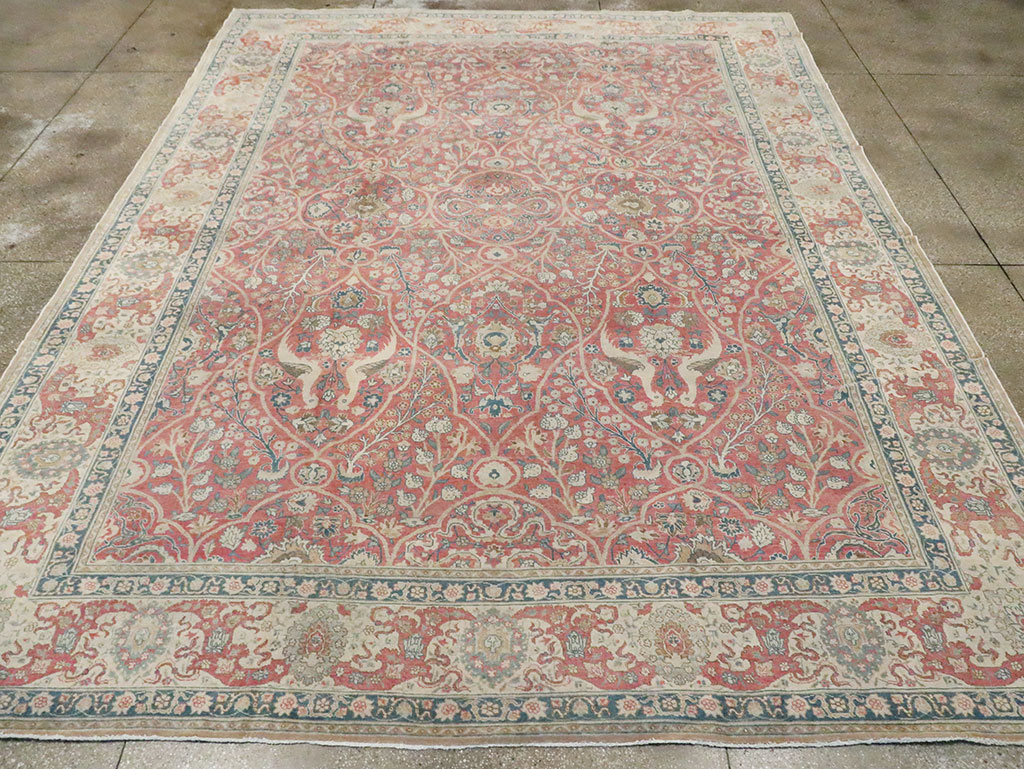 Antique Persian Tabriz Carpet, No.17285 - Gsblank