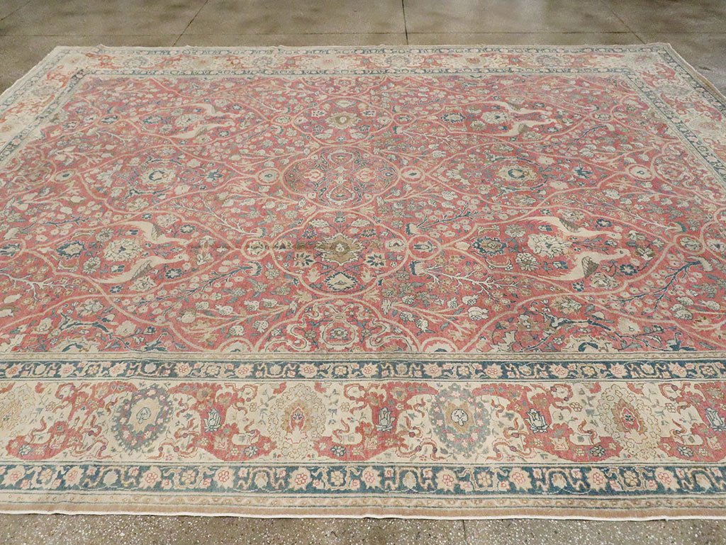 Antique Persian Tabriz Carpet, No.17285 - Gsblank