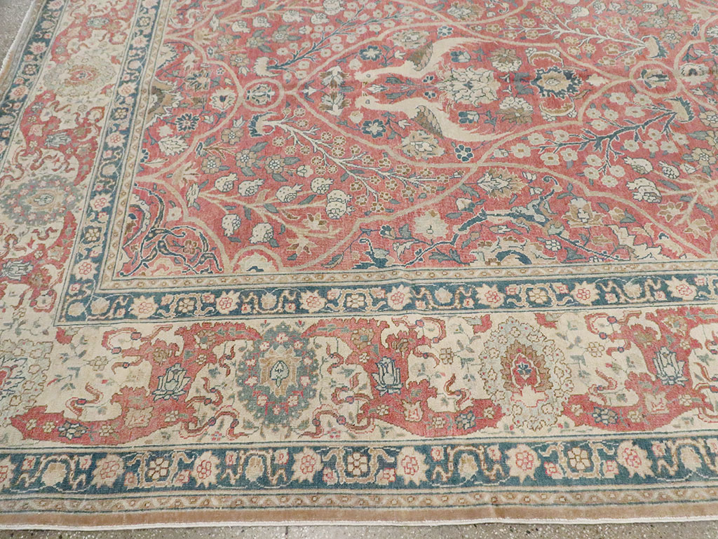 Antique Persian Tabriz Carpet, No.17285 - Gsblank