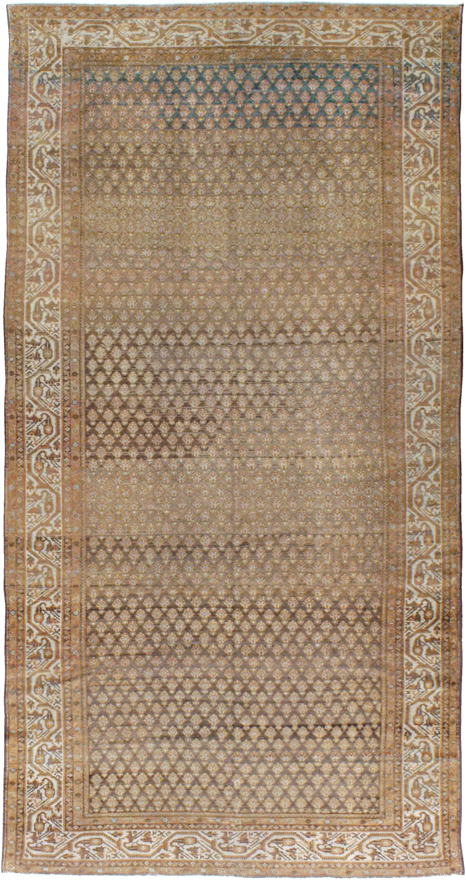 Vintage Persian Malayer Gallery Carpet, No.17326 - Gsblank