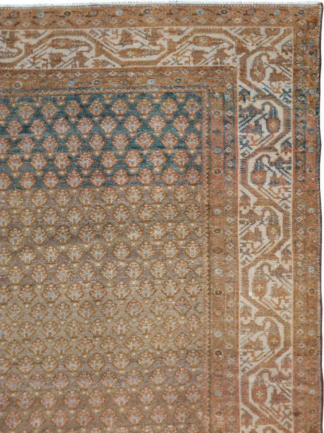 Vintage Persian Malayer Gallery Carpet, No.17326 - Gsblank