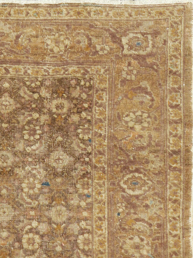 Antique Persian Tabriz Square Rug, No.17327 - Gsblank
