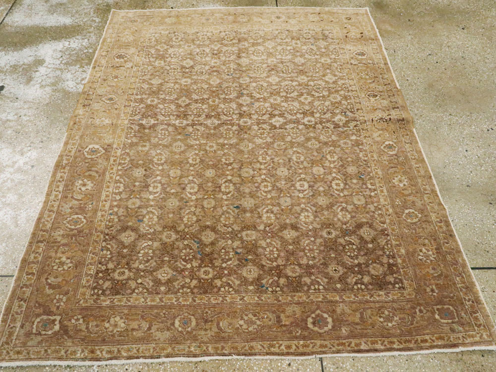 Antique Persian Tabriz Square Rug, No.17327 - Gsblank