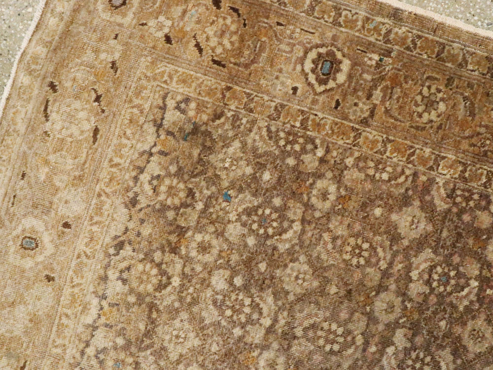 Antique Persian Tabriz Square Rug, No.17327 - Gsblank