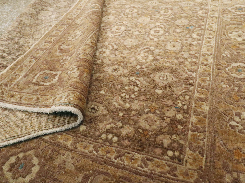 Antique Persian Tabriz Square Rug, No.17327 - Gsblank