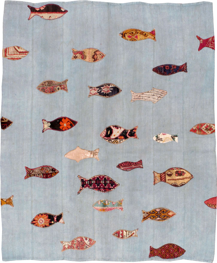 Contemporary Turkish Kilim Accent Rug, No.17367 - Gsblank