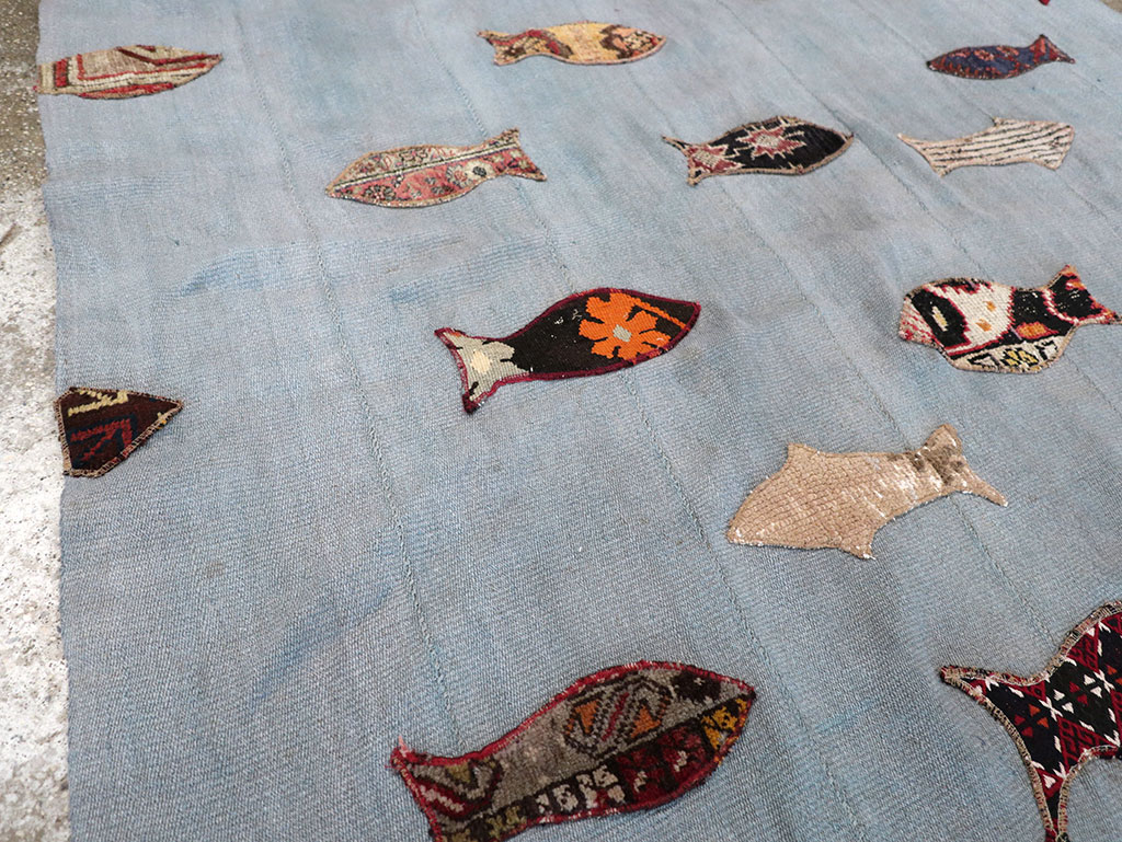 Contemporary Turkish Kilim Accent Rug, No.17367 - Gsblank