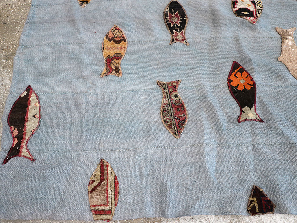 Contemporary Turkish Kilim Accent Rug, No.17367 - Gsblank