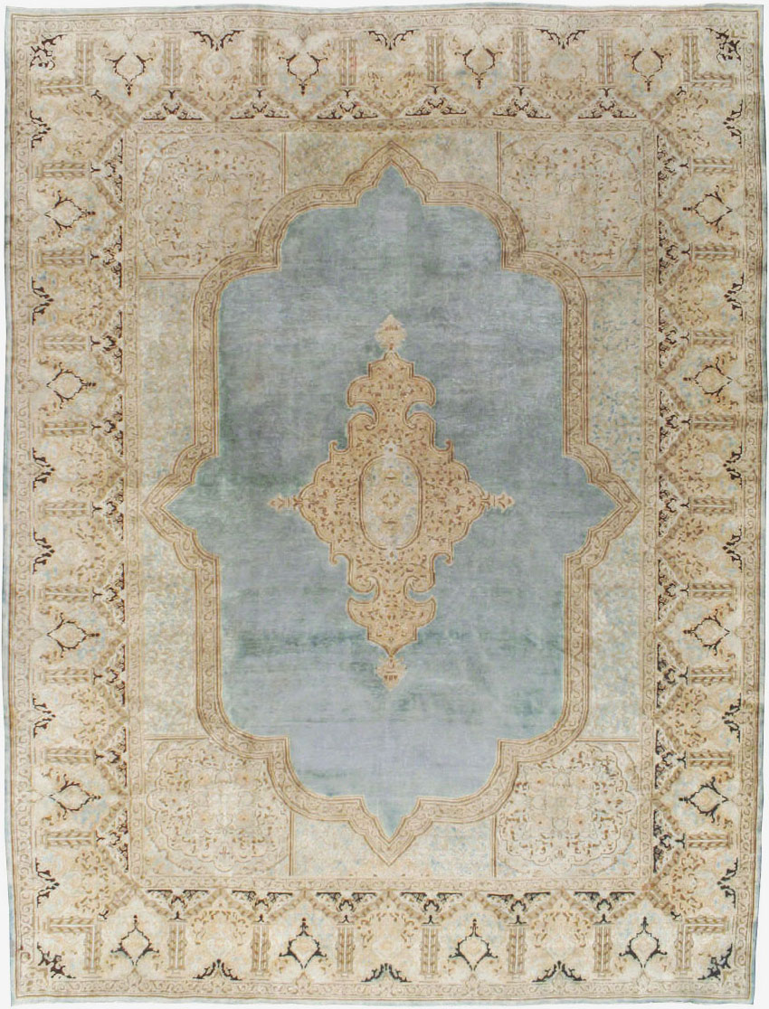 Vintage Persian Kerman Carpet, No.17368 - Gsblank