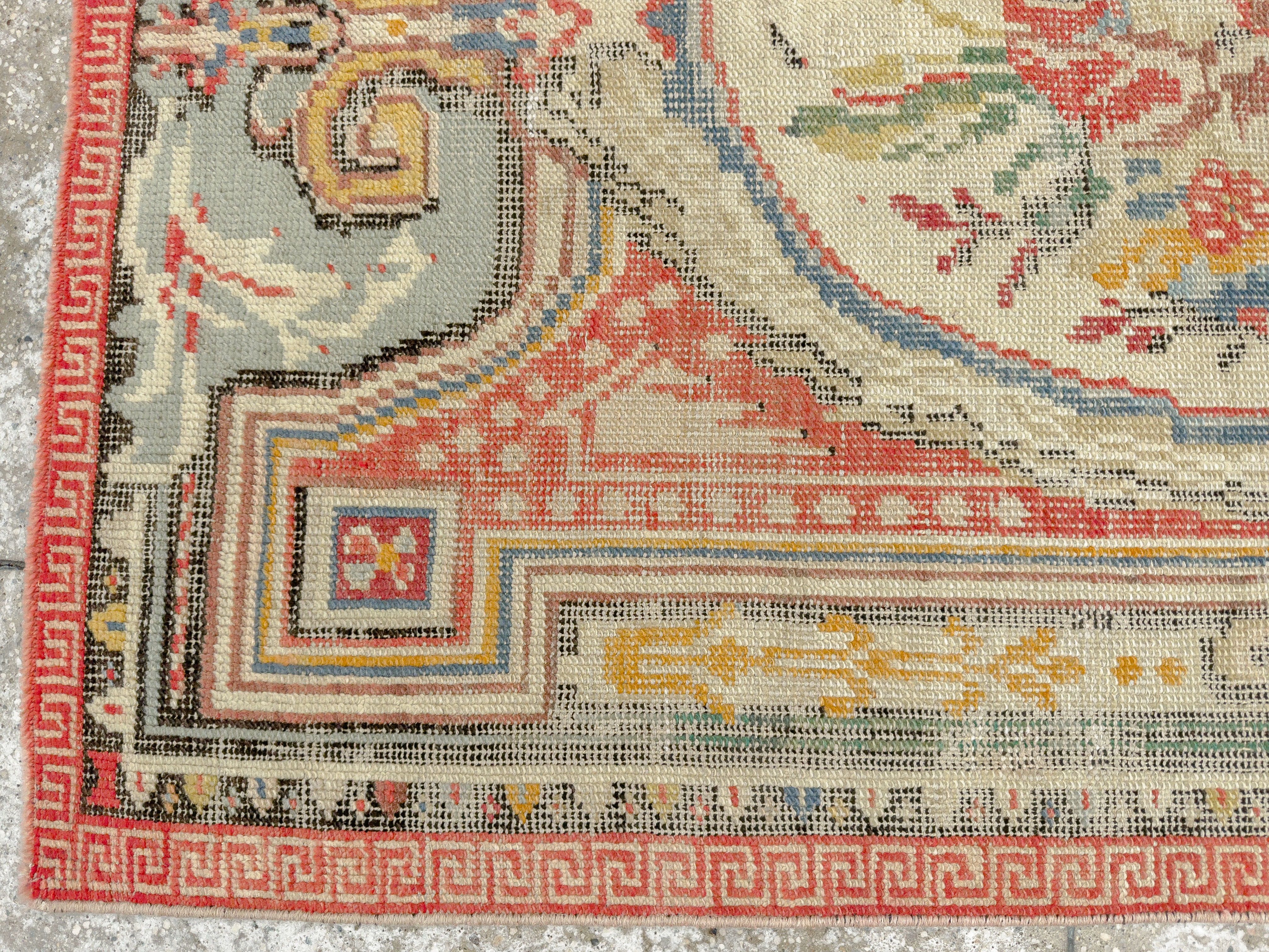 Antique Turkish Ghiordes Rug, No.17427 - Gsblank