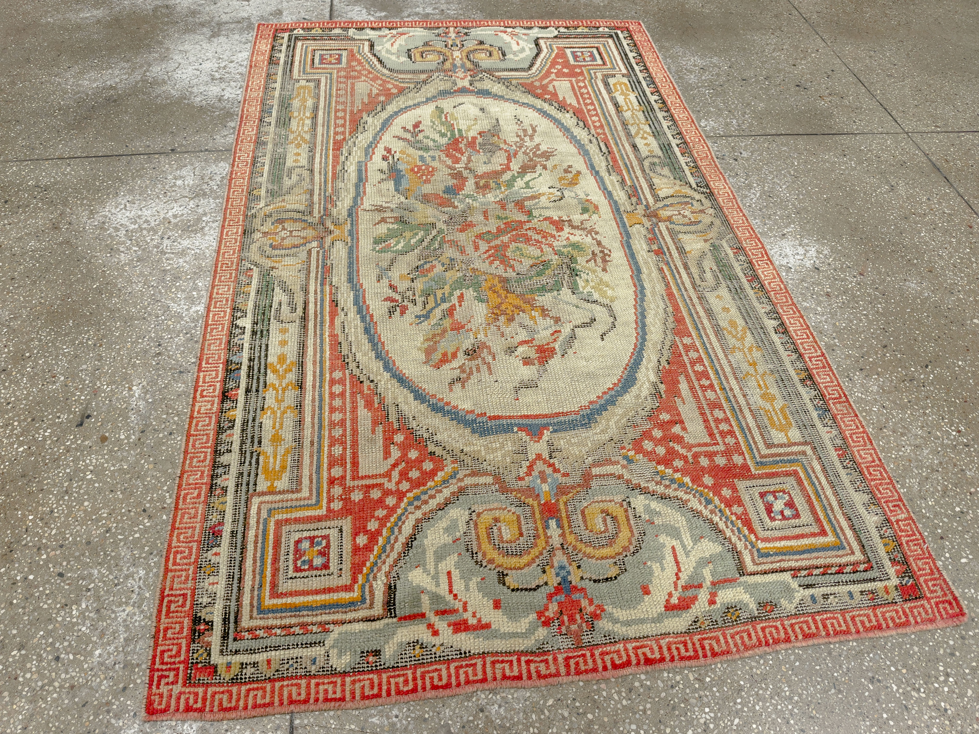 Antique Turkish Ghiordes Rug, No.17427 - Gsblank