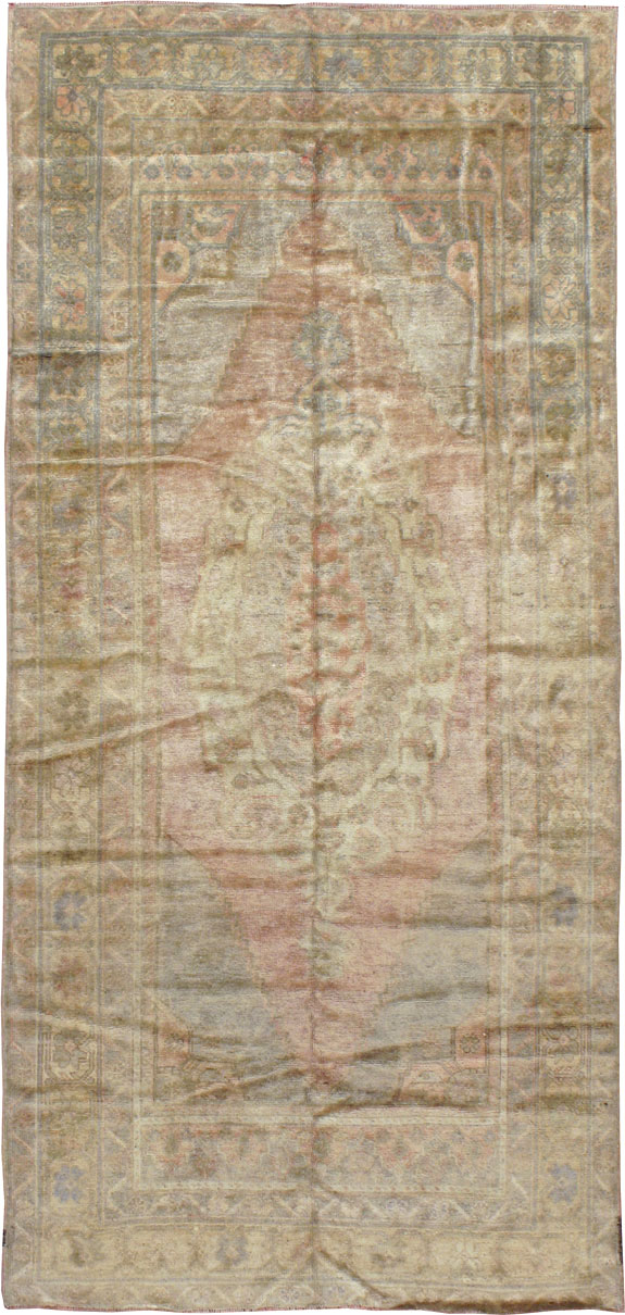 Vintage Turkish Oushak Rug, No.17436 - Gsblank