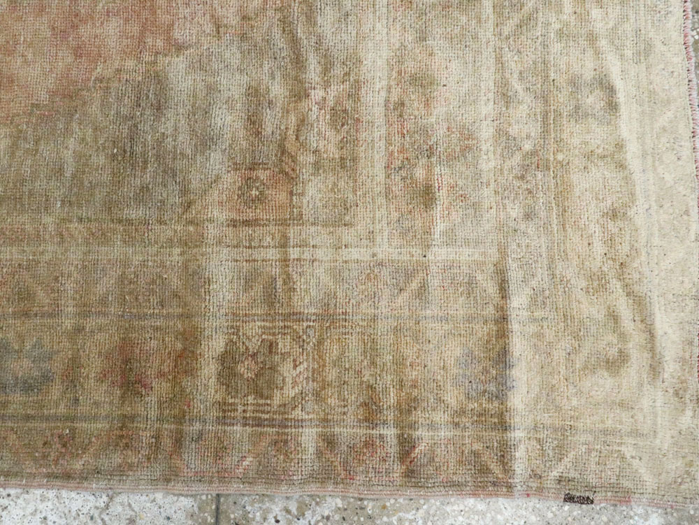 Vintage Turkish Oushak Rug, No.17436 - Gsblank