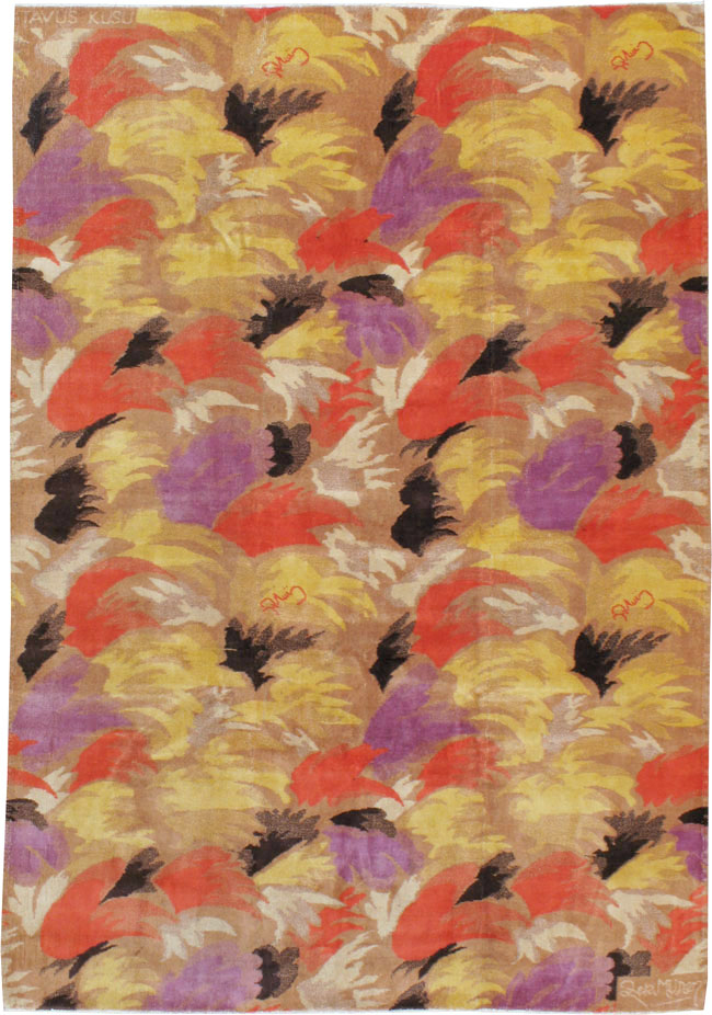 Vintage Turkish Art Deco Rug, No.17470 - Gsblank