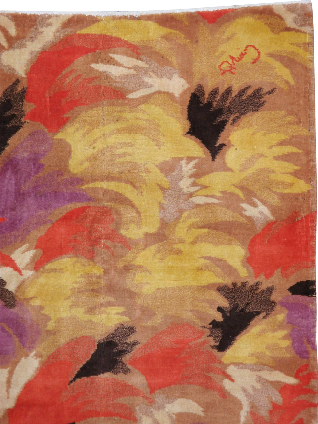 Vintage Turkish Art Deco Rug, No.17470 - Gsblank