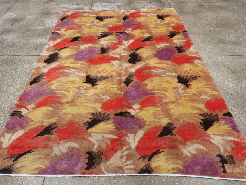 Vintage Turkish Art Deco Rug, No.17470 - Gsblank