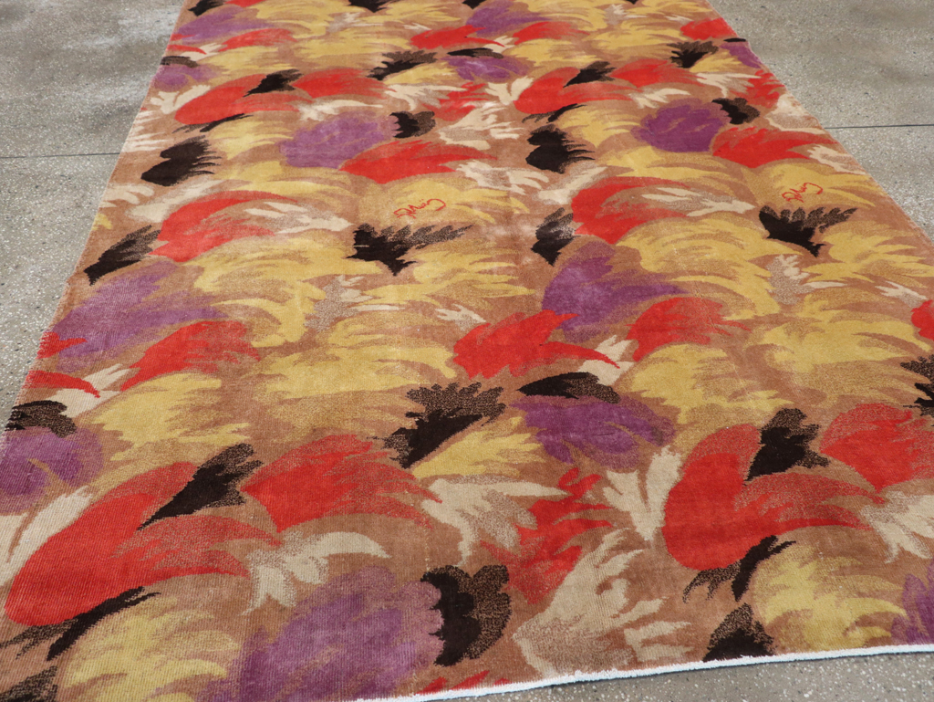 Vintage Turkish Art Deco Rug, No.17470 - Gsblank