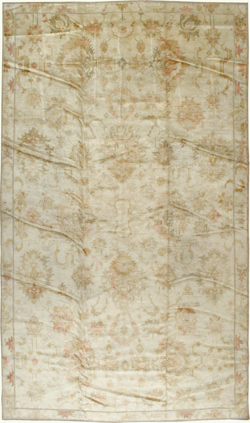 Antique Turkish Oushak Carpet, No.17490 - Gsblank