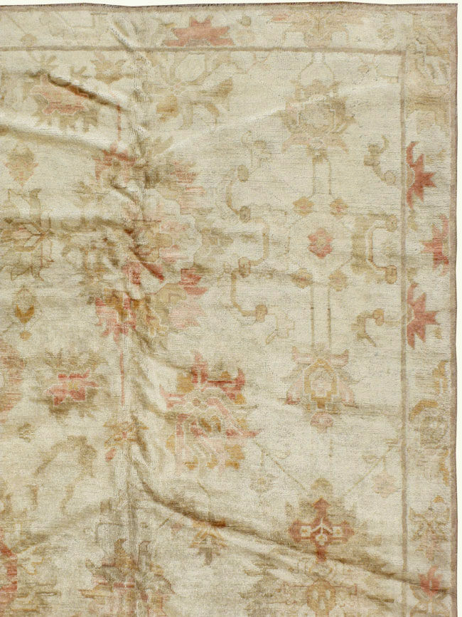 Antique Turkish Oushak Carpet, No.17490 - Gsblank