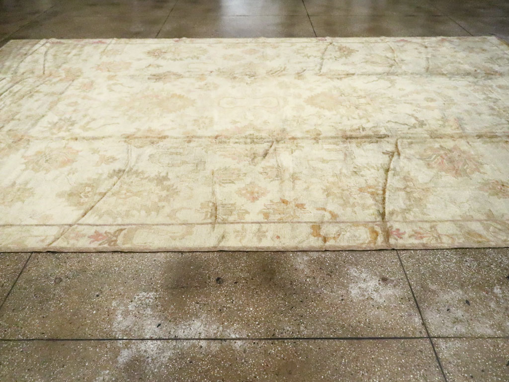 Antique Turkish Oushak Carpet, No.17490 - Gsblank