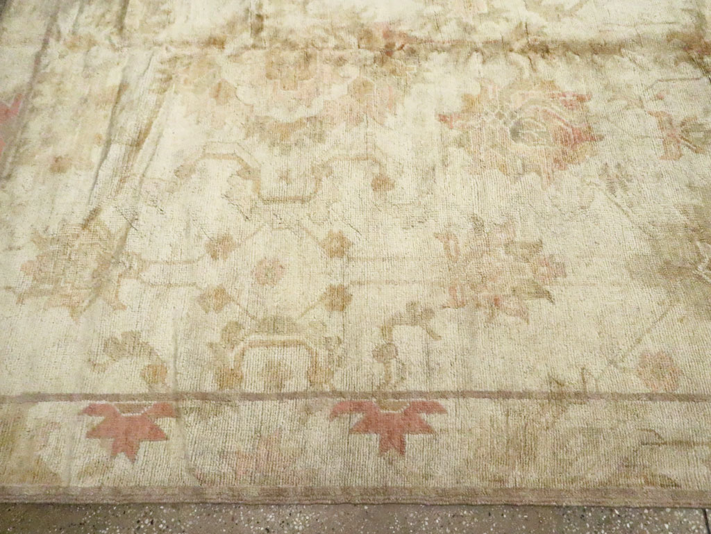 Antique Turkish Oushak Carpet, No.17490 - Gsblank