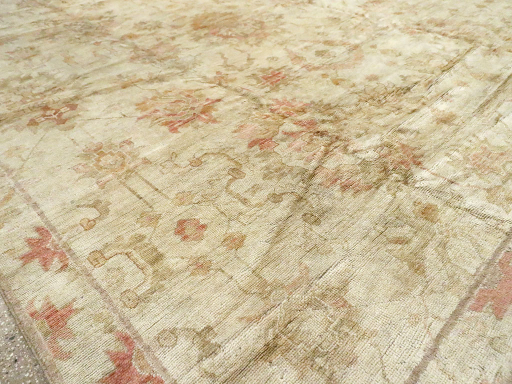 Antique Turkish Oushak Carpet, No.17490 - Gsblank