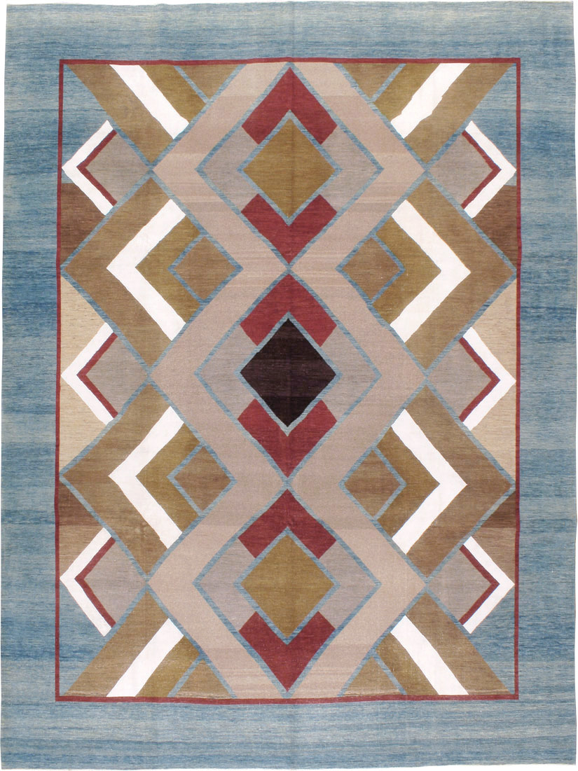 Modernist Persian Tabriz Carpet, No.17507 - Gsblank