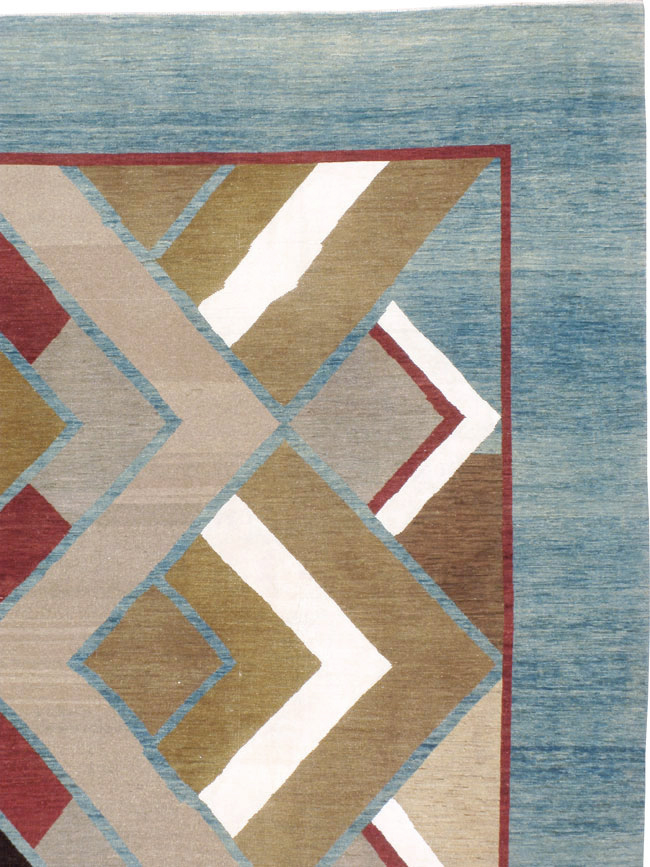 Modernist Persian Tabriz Carpet, No.17507 - Gsblank