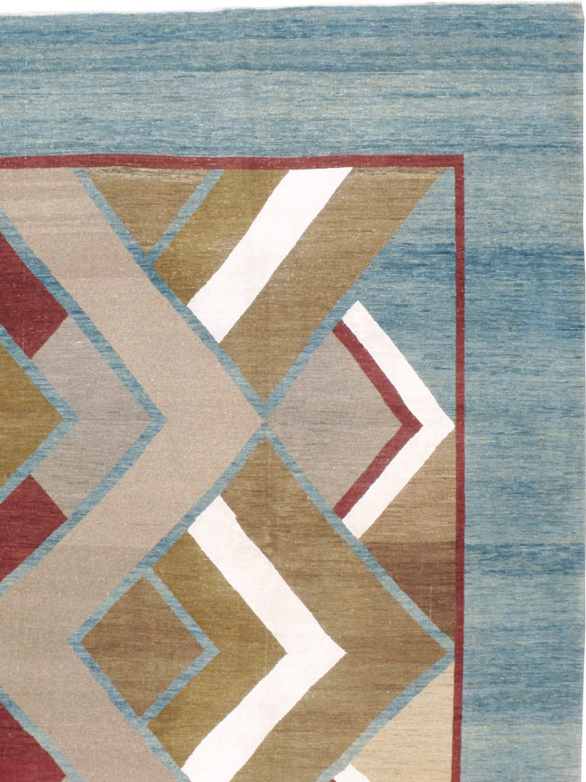 Modernist Persian Tabriz Carpet, No.17507 - Gsblank