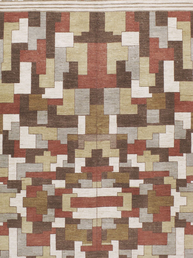 Modernist Persian Tabriz  Carpet, No.17508 - Gsblank