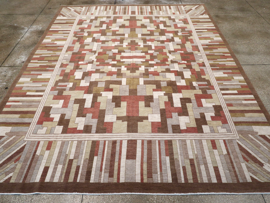 Modernist Persian Tabriz  Carpet, No.17508 - Gsblank