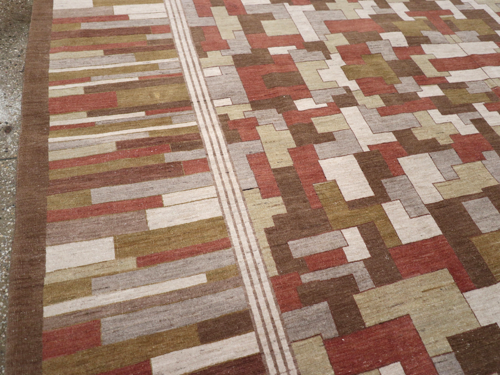 Modernist Persian Tabriz  Carpet, No.17508 - Gsblank