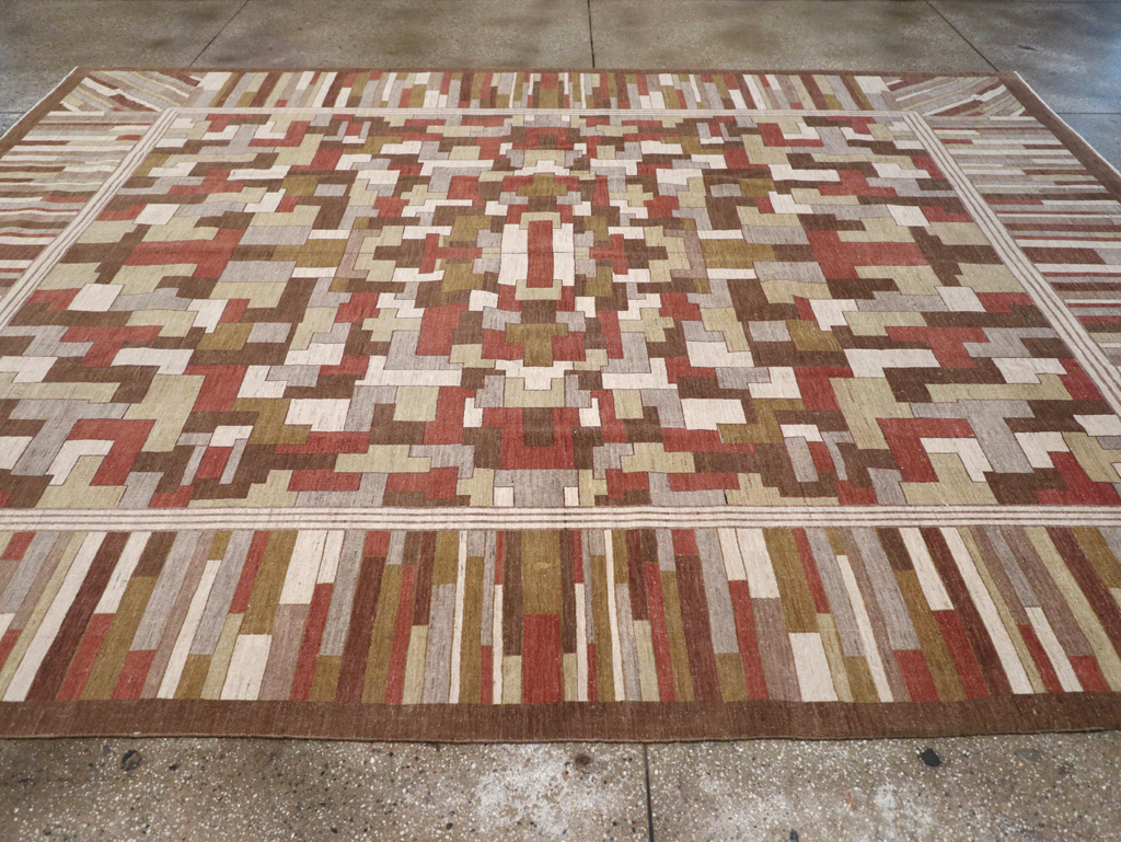 Modernist Persian Tabriz  Carpet, No.17508 - Gsblank