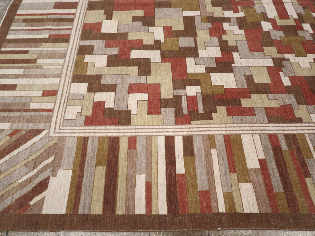 Modernist Persian Tabriz  Carpet, No.17508 - Gsblank