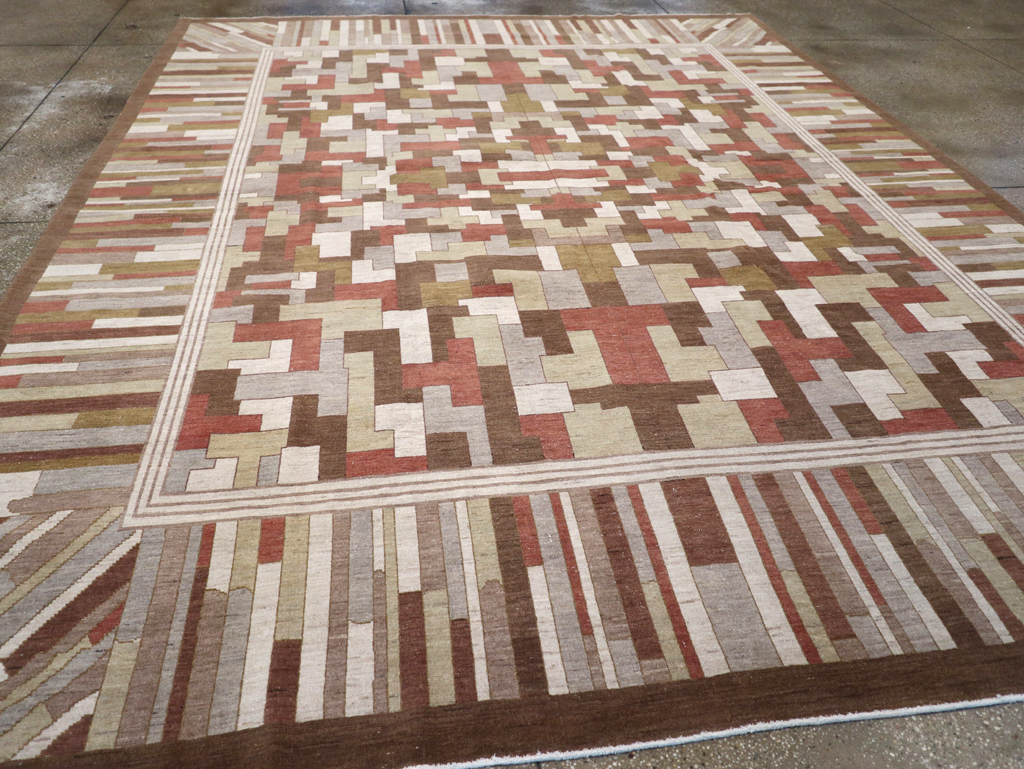 Modernist Persian Tabriz  Carpet, No.17508 - Gsblank