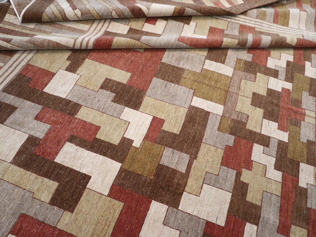 Modernist Persian Tabriz  Carpet, No.17508 - Gsblank