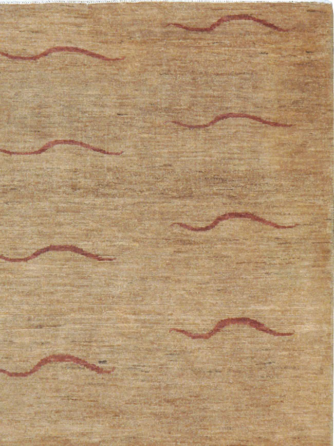 Modernist Persian Tabriz Rug, No.17509 - Gsblank