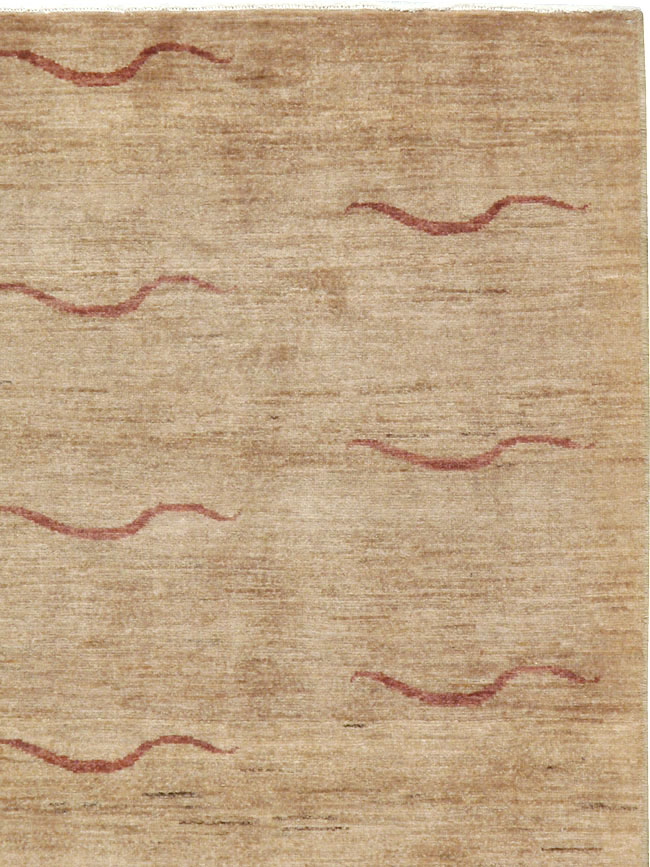 Modernist Persian Tabriz Rug, No.17509 - Gsblank