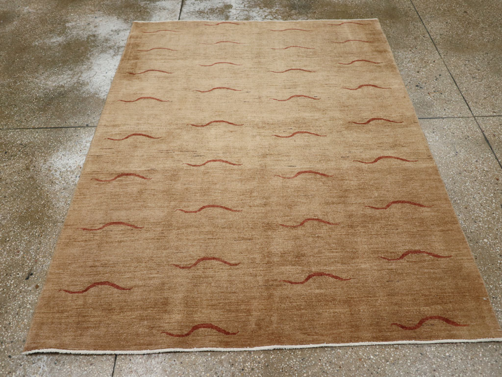 Modernist Persian Tabriz Rug, No.17509 - Gsblank