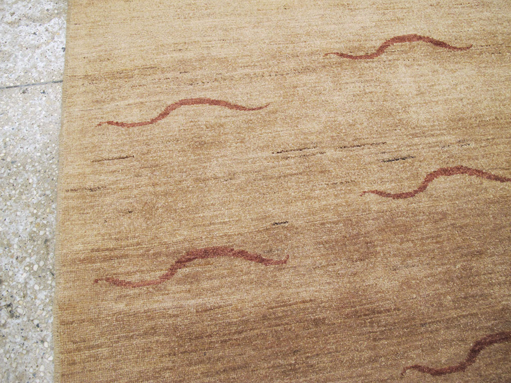 Modernist Persian Tabriz Rug, No.17509 - Gsblank