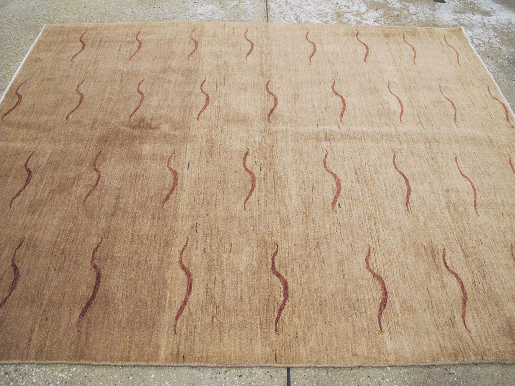 Modernist Persian Tabriz Rug, No.17509 - Gsblank