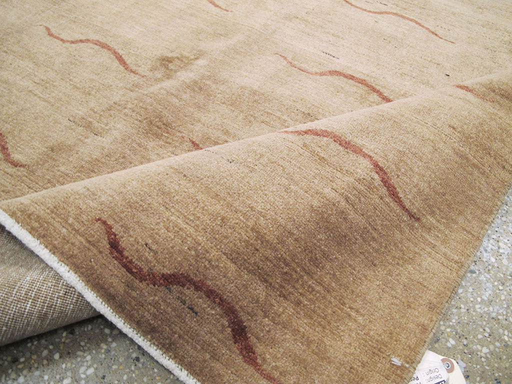 Modernist Persian Tabriz Rug, No.17509 - Gsblank