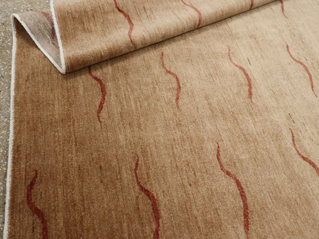 Modernist Persian Tabriz Rug, No.17509 - Gsblank