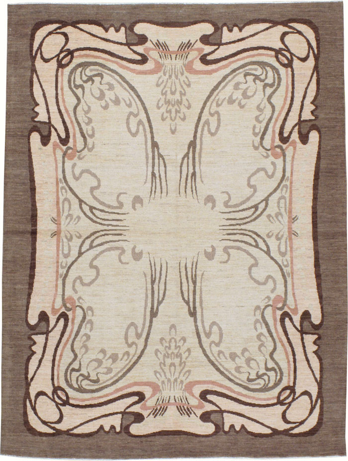 Modernist Persian Tabriz Rug, No.17516 - Gsblank