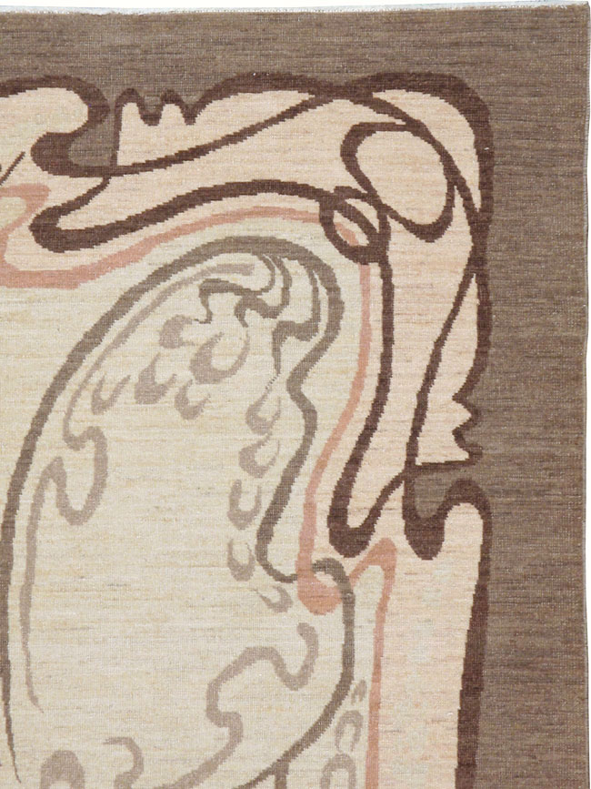 Modernist Persian Tabriz Rug, No.17516 - Gsblank