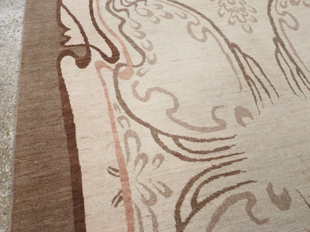 Modernist Persian Tabriz Rug, No.17516 - Gsblank