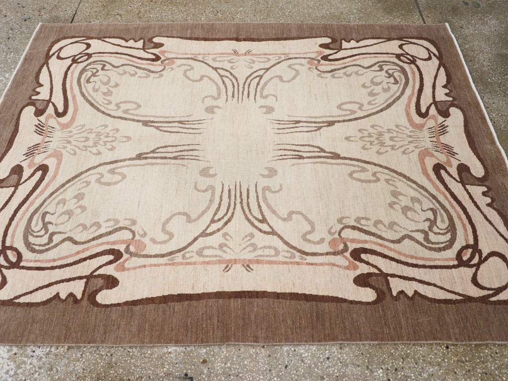 Modernist Persian Tabriz Rug, No.17516 - Gsblank